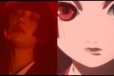 玉城ティナ、『地獄少女』実写とアニメ、ふたりの閻魔あいコラボ動画 決め台詞「いっぺん死んでみる？」のシンクロが鳥肌