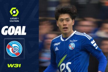 Goal Yuito SUZUKI (89' - RCSA) RC STRASBOURG ALSACE - AC AJACCIO (3-1) 22/23