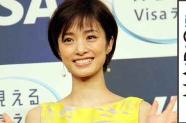 上戸彩、ショートヘアでCM発表会に登場　「Visa デビットカード」新CM発表会1