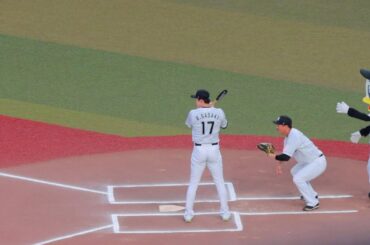 佐々木朗希、始球式の打席にしれっと登場するもファンにあまり気付かれない【ロッテ】