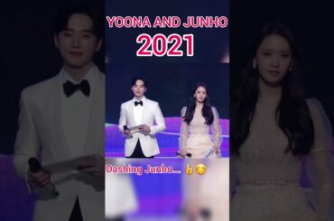YOONA and JUNHO in YEAR 2021 : BOTH GORGEOUS in TV Hosting #fanmade #trending #viral