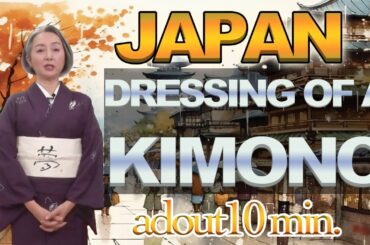 【Dressing kimono in 10 minutes】Kimono Beauty Sato Kondo teaches you how to dress kimono simply!