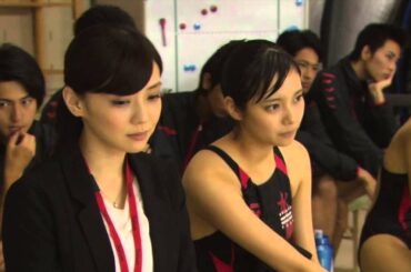 美少女アイドルたちの競泳水着姿が美しい。水球ヤンキース 筧美和子　スクール水着