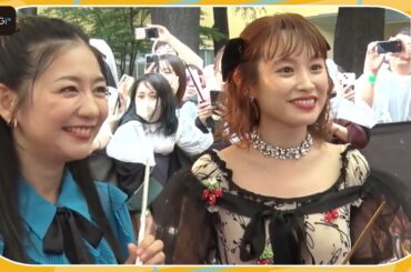 高橋愛＆関根麻里、レッドカーペットで仲良し2ショット　イチオシのクラスは「やっぱりグリフィンドール」　ハリポタ新施設「スタジオツアー東京」オープニング前夜祭