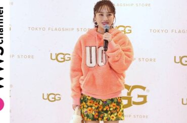【美脚】ももクロ・百田夏菜子、花柄のミニスカから美脚披露！「今年の夏はバーベキューしたい！」原宿・UGG TOKYO FLAGSHIP STOREに登場