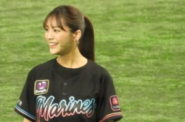 【ロッテ対西武】7/6(木)可愛いすぎる貴島明日香が東京ドームに登場！ハイライト