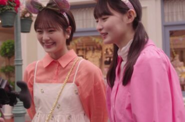 ディズニー★JCBカード「東京ディズニーリゾートⓇ40周年記念カード」／TVCMメイキング（遠藤さくら、清宮レイ） 「いっしょに、夢をつなげよう！」篇