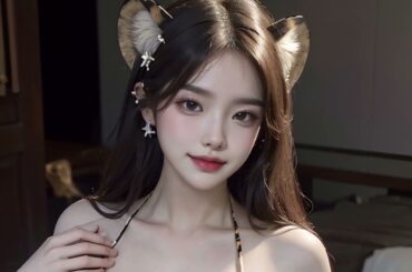 AI 美少女Ⅷ - №89 (みんな大好き♡豹柄ビキニ レオビキニ)