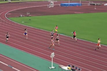 20230709123336宮崎県選手権OP女200m3組 永井 理子2(宮崎西高)29"14