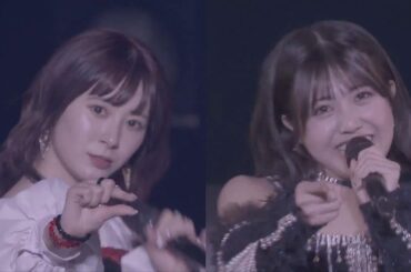 セクシービームときゅるるんビームをビーム交換する生田衣梨奈と窪田七海