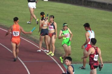 20230708171548宮崎県選手権女4×100ｍＲ決勝 宮崎北高47"02 大会新：木原万里花(2)・神山 菜々(3)・久枝 里緒(2)・渡邉ひより(1)