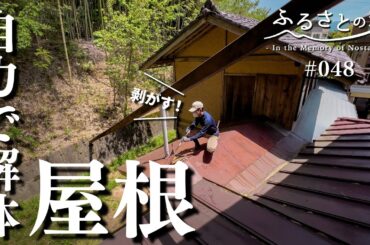 【解体】古民家に光を…！自力で外トイレの屋根を撤去！土鍋で筍ごはん｜田舎暮らし048