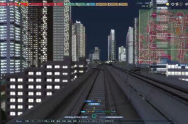 A列車で行こうExp+自作街　東都市　縦浜古宿ライン快速　（縦浜→古袋）　前面展望