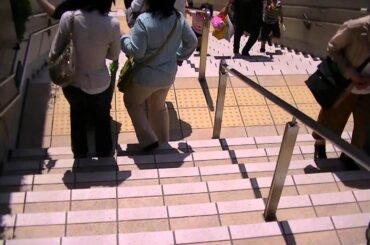 大阪駅ビル屋上付近の階段