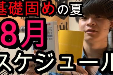【受験】早稲田に現役合格した8月の勉強スケジュール