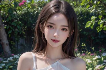 AI美女 - №56「白ドレスの女神」