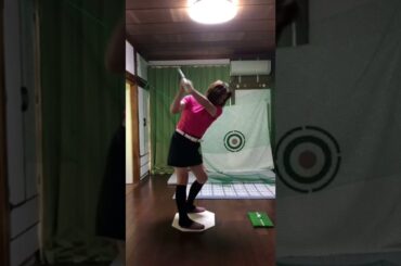 おばさんゴルフ室内練習