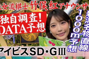 【アイビスSD】4年連続○○の馬が馬券にからむ？竹俣紅アナウンサーの独自DATA消去法による大予想！【新潟名物直線1000m】