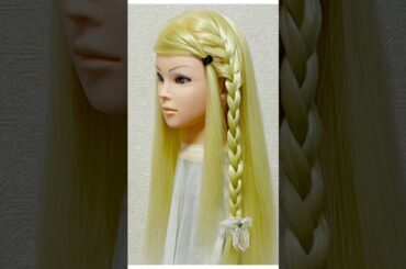 Idol Style Hair Arrangement Everyday (Wednesday) 乃木坂46ヘアアレンジ 中村麗乃激カワ編み込みからの三つ編み #shorts