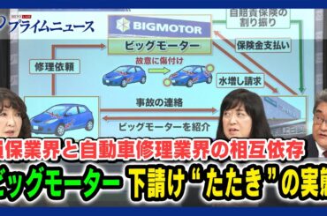 【ビッグモーターの闇】損保業界と自動車修理業界の相互依存 下請け「たたき」の実態 片山さつき×町田徹×加藤久美子＜後編＞2023/8/2放送