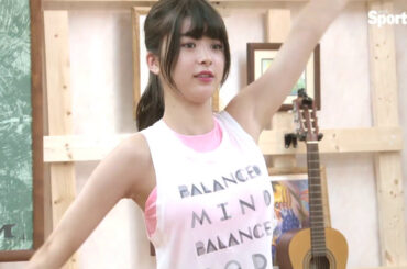 馬場ふみかさんがハワイアンヨガを体験（２）