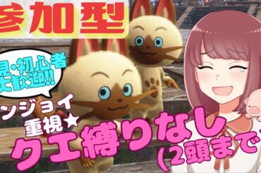 【参加型★初見初心者大歓迎❤】エンジョイ重視で狩りまくるぞ✨2頭までで縛りなし💓【モンハンライズサンブレイク】
