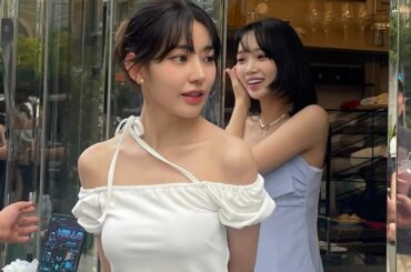 🌸🌸宮脇咲良 "sakura & chaewon at the Birthday Cafe Event" (사쿠라 x 채원) 르세라핌 Le sserafim 010823