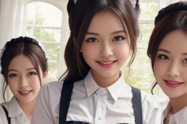 AI美女6 - №34「新人メイド達の悪戯♡美乳少女達」