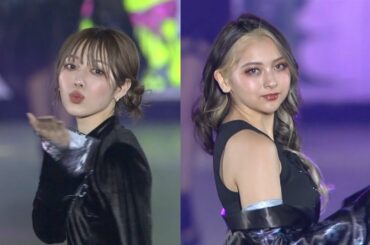 ゆきぽよ 古川優香、全身ブラックコーデで華やかランウェイ　投げキッス＆素肌チラ見せ　『関西コレクション2022 S/S』