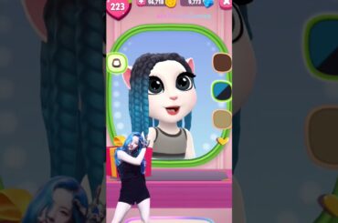 Angela as Dahyun from Twice #mytalkingangela2 #shorts #myangela #twice
