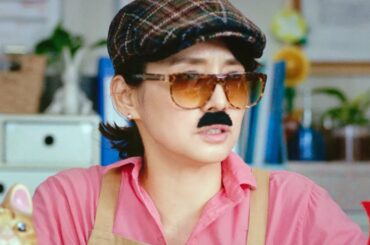石田ゆり子、ちょびヒゲ姿で小澤征悦へ熱血演技指導!?／MEGA BIG CM