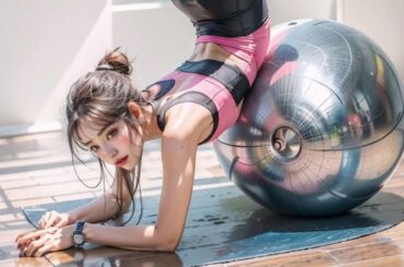 AI美女6 - №96「ヨガ♡ジム+トレーニング」PART-1