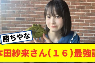 本田紗来さん（１６）最強に可愛い【2ch5chネットの反応】