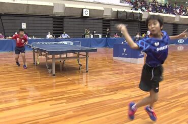 【スーパープレイ】注目の逸材・川上流星 ローリングバックハンド！｜全農杯2021 ホープス男子準決勝｜English sub｜English sub