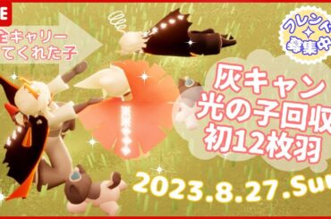 【sky】全エリアの光の子回収⁉️灰キャンマラからの初12枚羽になりました！フレンドに感謝🐶✨【sky星を紡ぐ子どもたち】