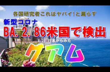 2023/8/26 日本からみたグアム 新型コロナBA.2.86が米国で検出