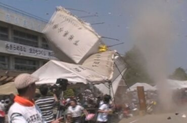 古河の小学校で突風　運動会中、児童６人軽いけが