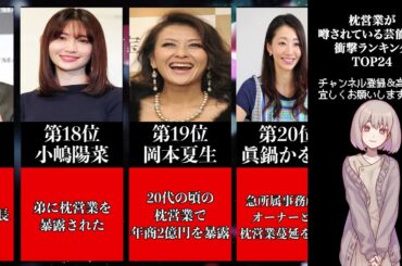 枕営業が噂されている芸能人！衝撃ランキング