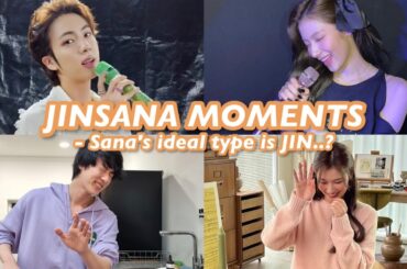 BTS JIN x TWICE SANA Moments PT.2