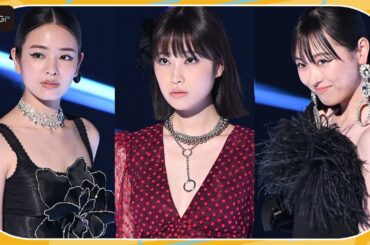高橋ひかる＆福原遥＆横田真悠、TGCで美肌見せ　「FARFETCH」ステージに登場