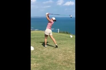 女子ゴルフ｜守礼カントリークラブ、海を見ながら絶景ラウンド！