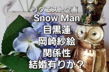 リクエスト企画、Snow Man目黒蓮と岡崎紗絵の関係性、結婚あるかをタロットでみた