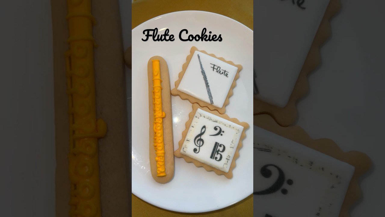 【超リアル】フルートのアイシングクッキー♪Flute Cookies #flute #フルート 【超リアル】フルートのアイシングクッキー♪Flute Cookies #flute #フルート