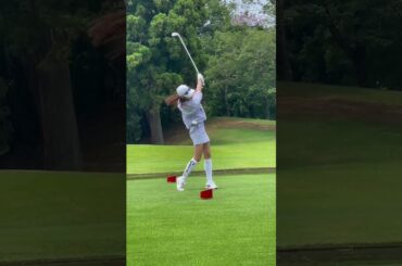 #鷲見玲奈 コースでナイスショット連発！   #golf #ゴルフ #ゴルフ女子 #ゴルフスイング
