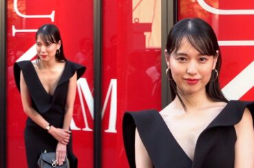 戸田恵梨香、大胆胸元ざっくりドレスで魅力！？夫・松坂桃李プレゼントの時計を披露　『TIME UNLIMITED - カルティエウォッチ 時を超える』