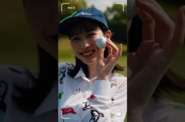 岡本夏美様のゴルフウェアコーデ動画… かわいい…ゴルフ女子