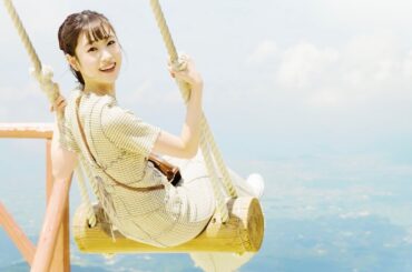 高橋ひかる、天空のブランコ満喫しキュートな笑顔　香川・観音寺でワクワクドキドキの旅　「旅色FO-CAL」
