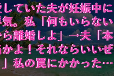 【修羅場な話】 愛していた夫が妊娠中に浮気。私「何もいらないから離婚しよ」→夫「本当かよ！それならいいぜ！」私の罠にかかった夫は２週間後、地獄を見るはめに...