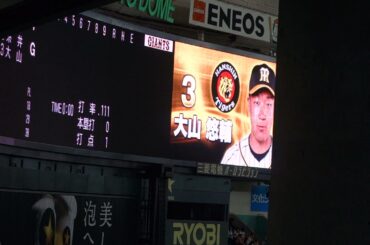 2019 4.4阪神VS巨人　スタメン発表　東京ドーム