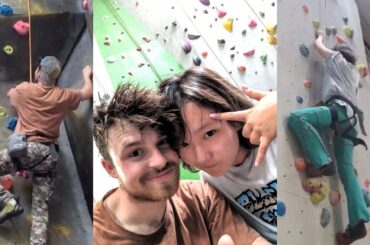 人生初のロッククライミング【First time rock climbing】